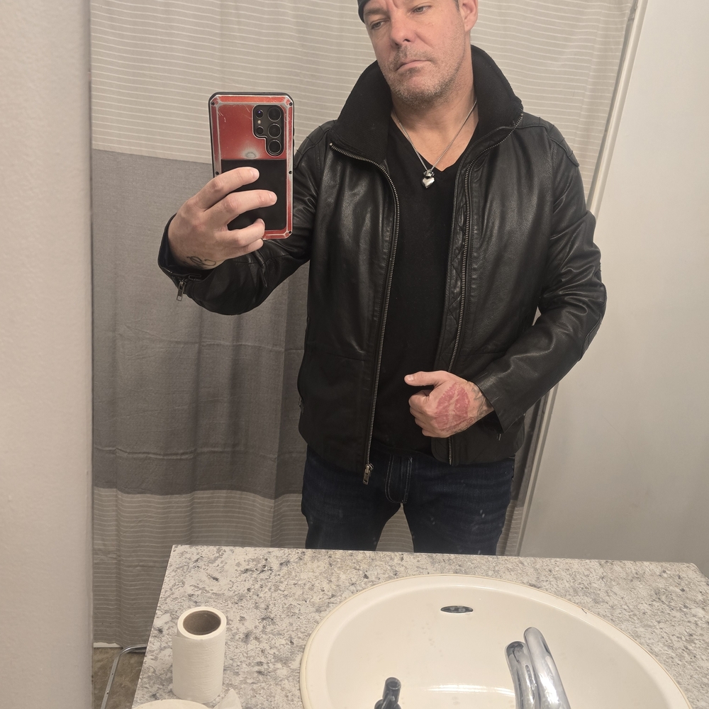 Diesel Men's Black Leather Jacket